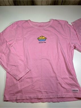 Life Is Good Girl's XL Long Sleeved T Shirt Cutie Pie Graphic Crusher LIG